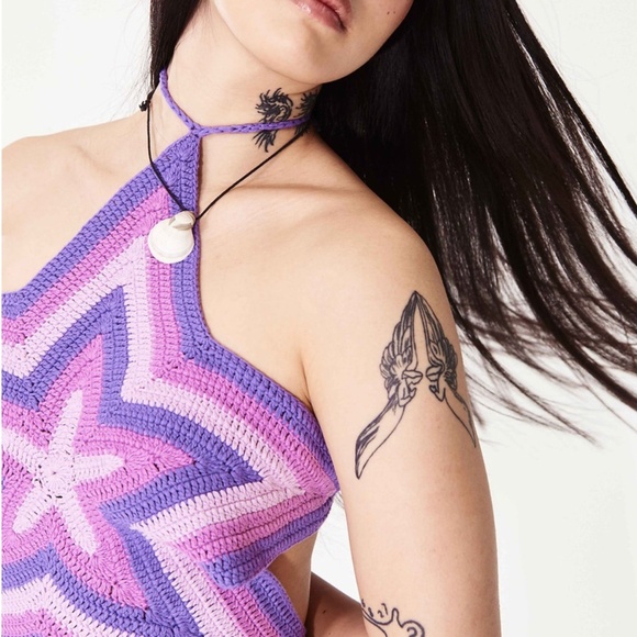 NWT House of Sunny Purple Star Tank Top - Picture 5 of 6